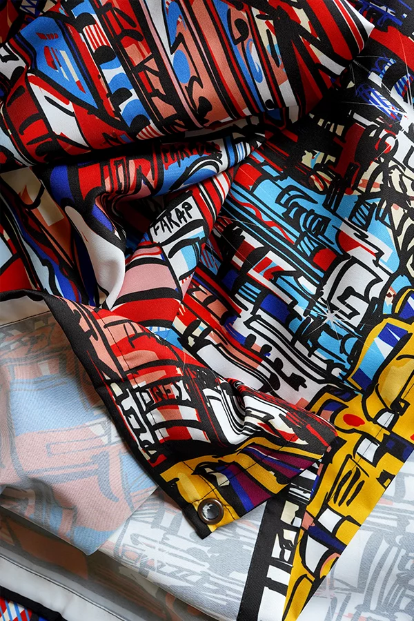 Times Square Abstract Tapestry - Image 3