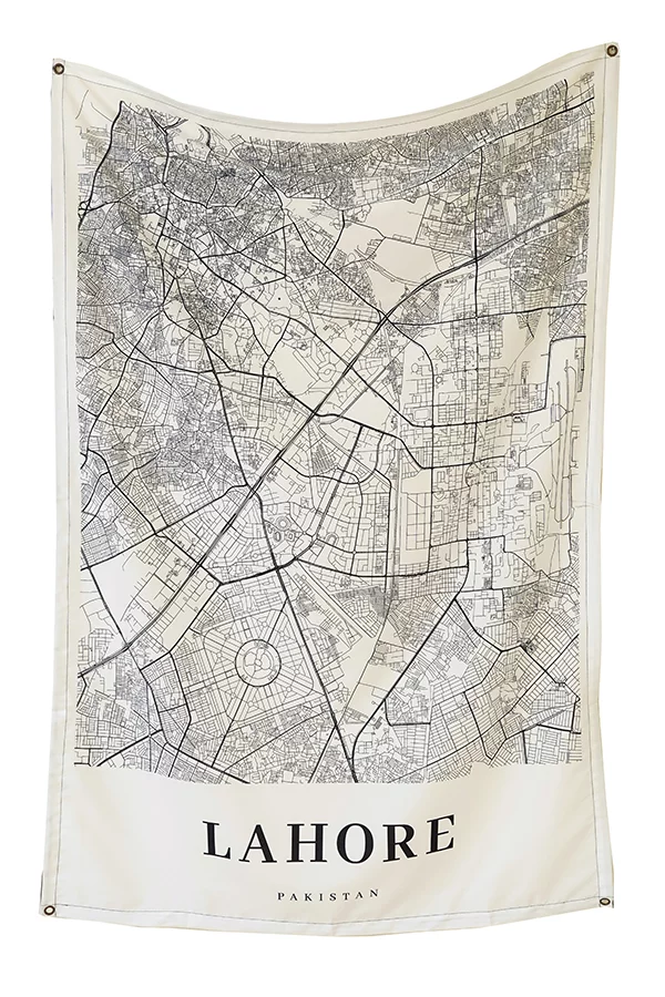 Lahore Map Tapestry - Image 2