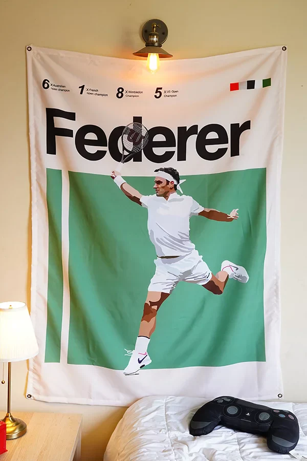 Roger Federer Tapestry