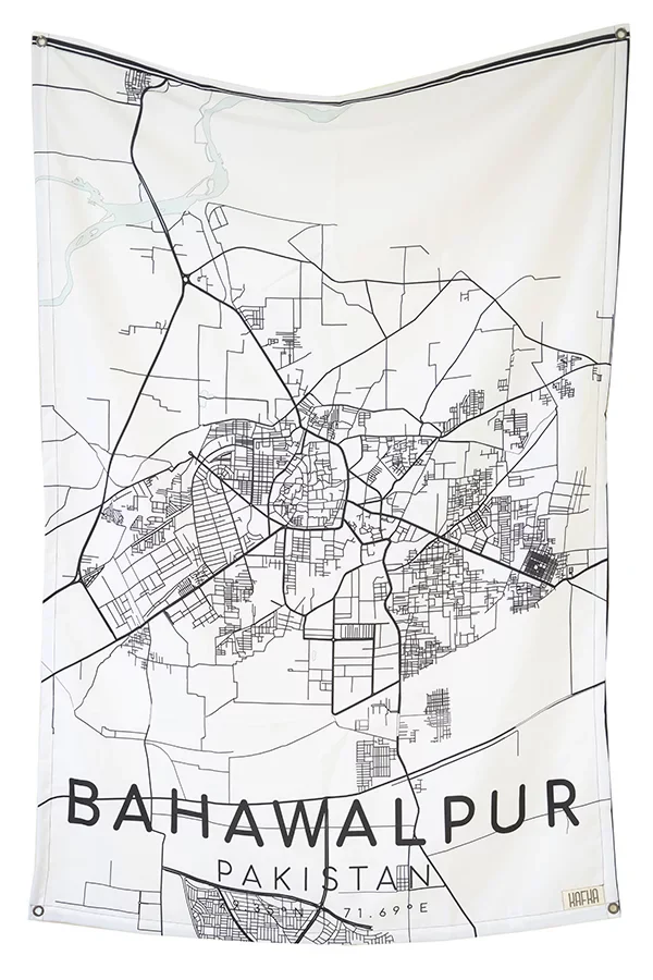 Bahawalpur Map Tapestry - Image 2
