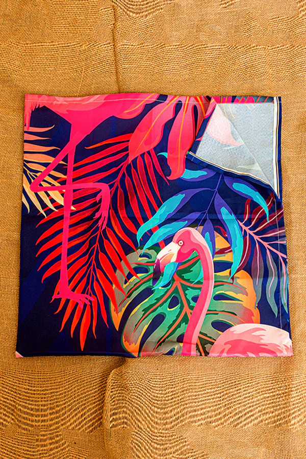 Tropical Pelican Flamingo Tapestry - Image 3